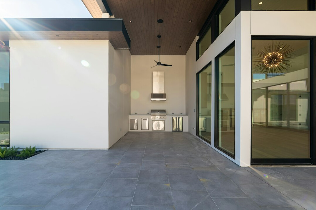 modern kitchen in mansion