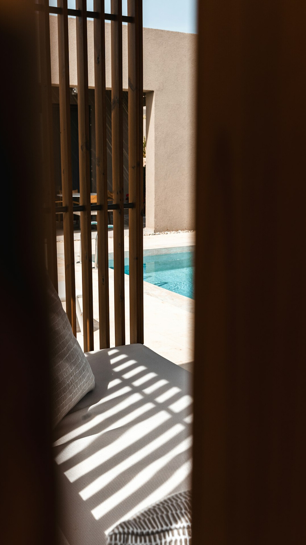 luxury villa poolside