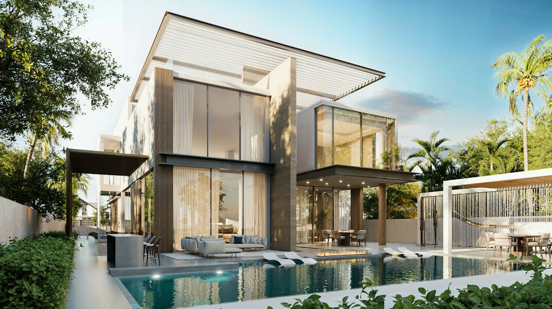 luxury villa dining area