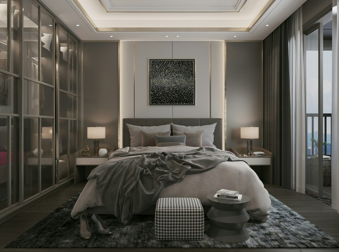 modern luxury bedroom